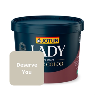 Jotun Lady Pure Color Vægmaling. Intentions "Deserve You"